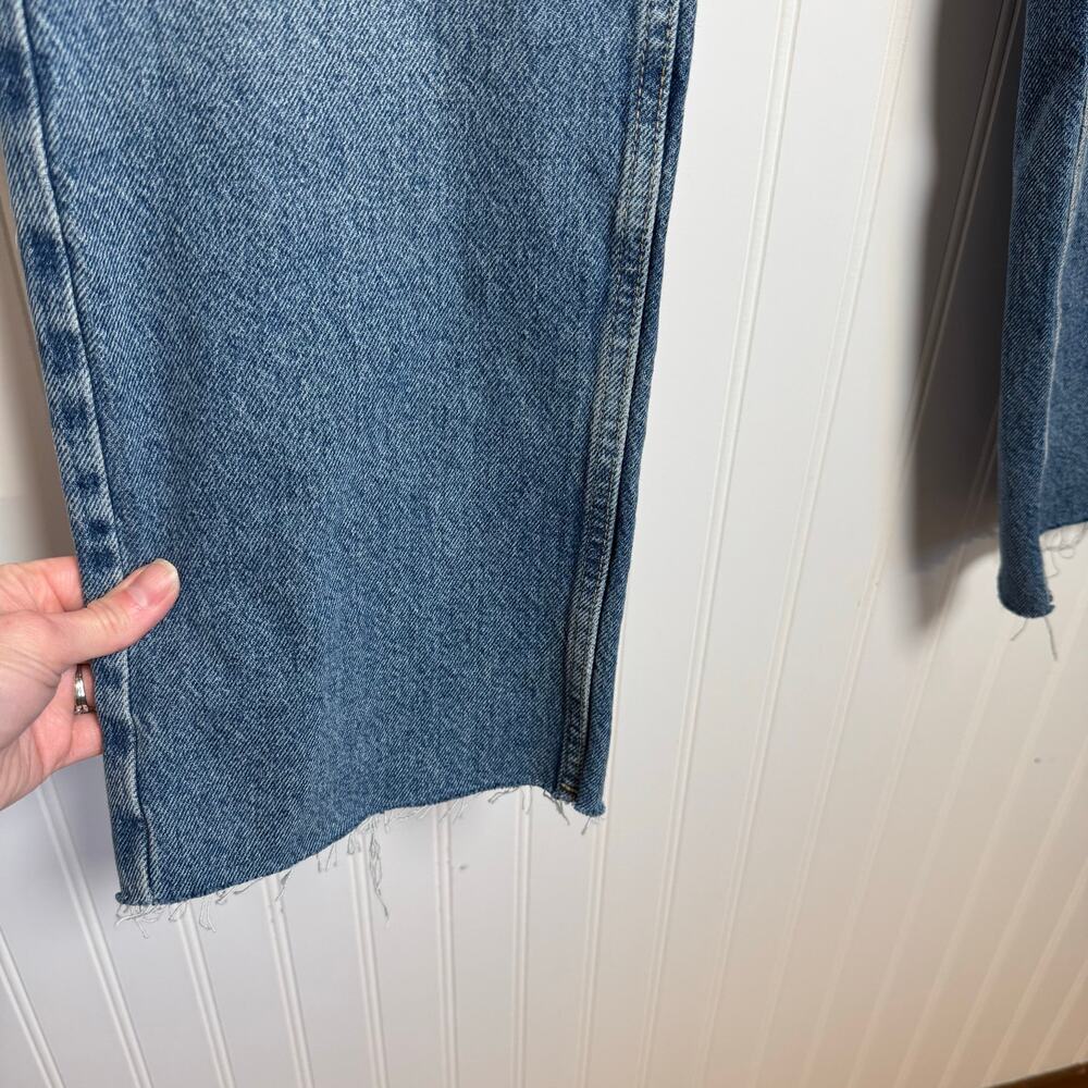 ZARA High Rise Z1975 Straight Leg Jeans Medium Wash Denim Women’s Size 6 - Picture 11 of 11